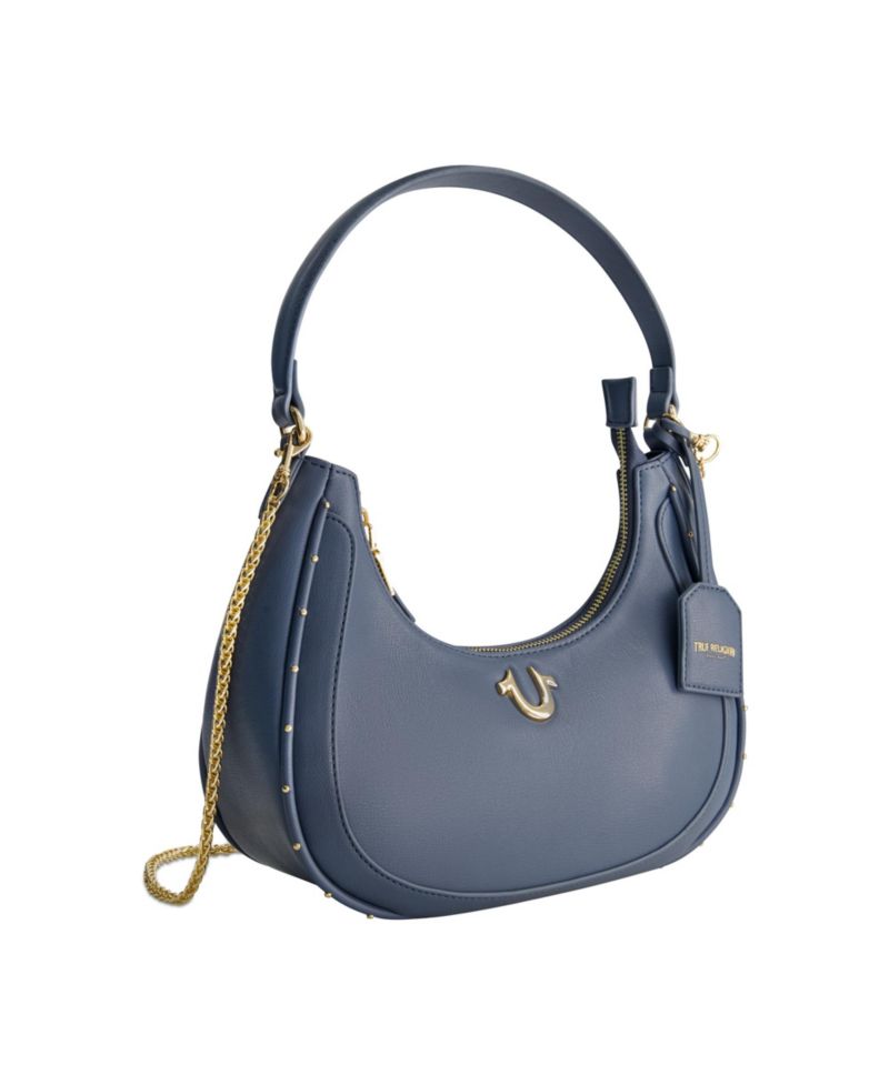 Zip Top Crescent Hobo Bag