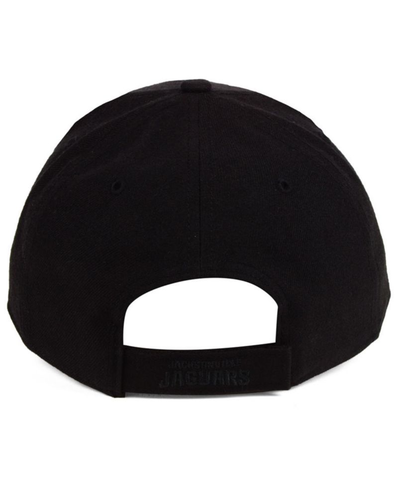 Jacksonville Jaguars Black & Black MVP Strapback Cap