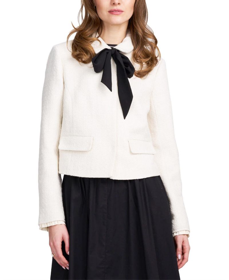 Women's Tweed Jacket With Bow