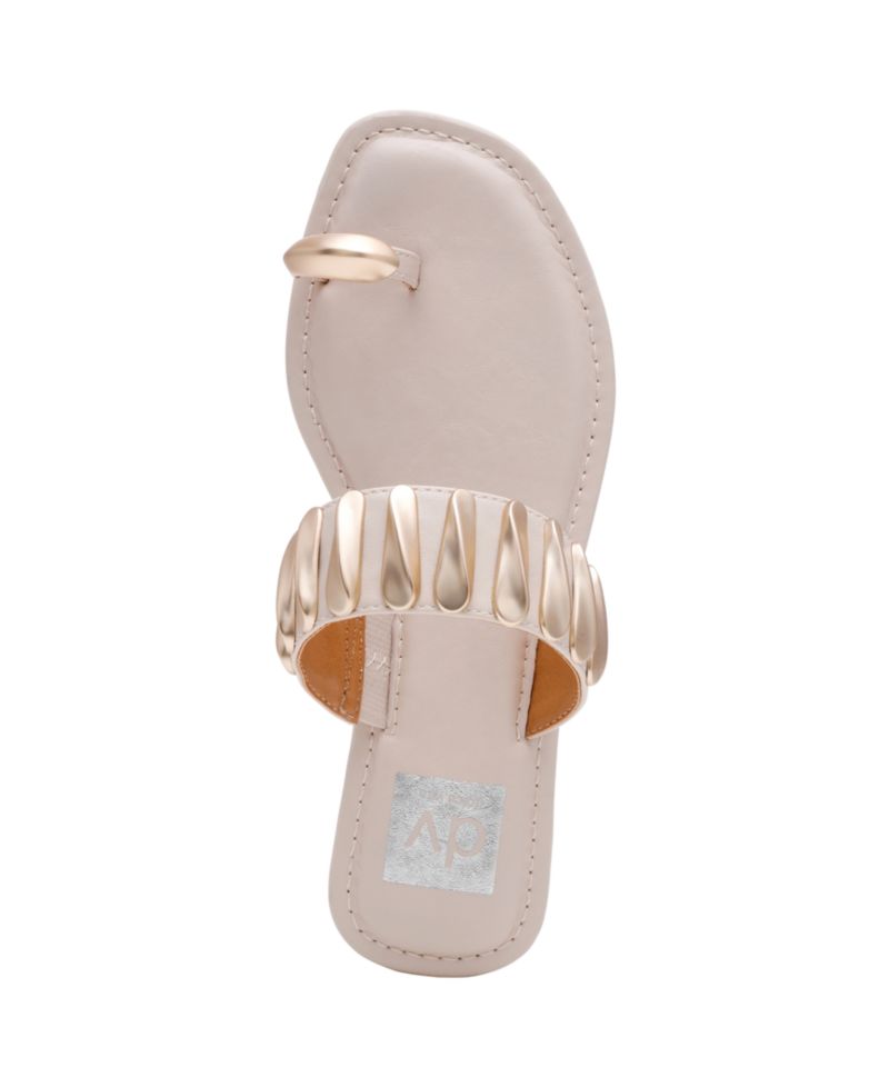 Women's Jayson Jewelry Embellished Thong Toe Ring Flat Sandals