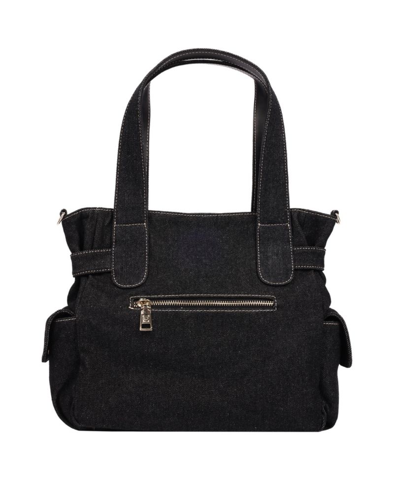 Women's Multi Pocket Denim Cinch Tote