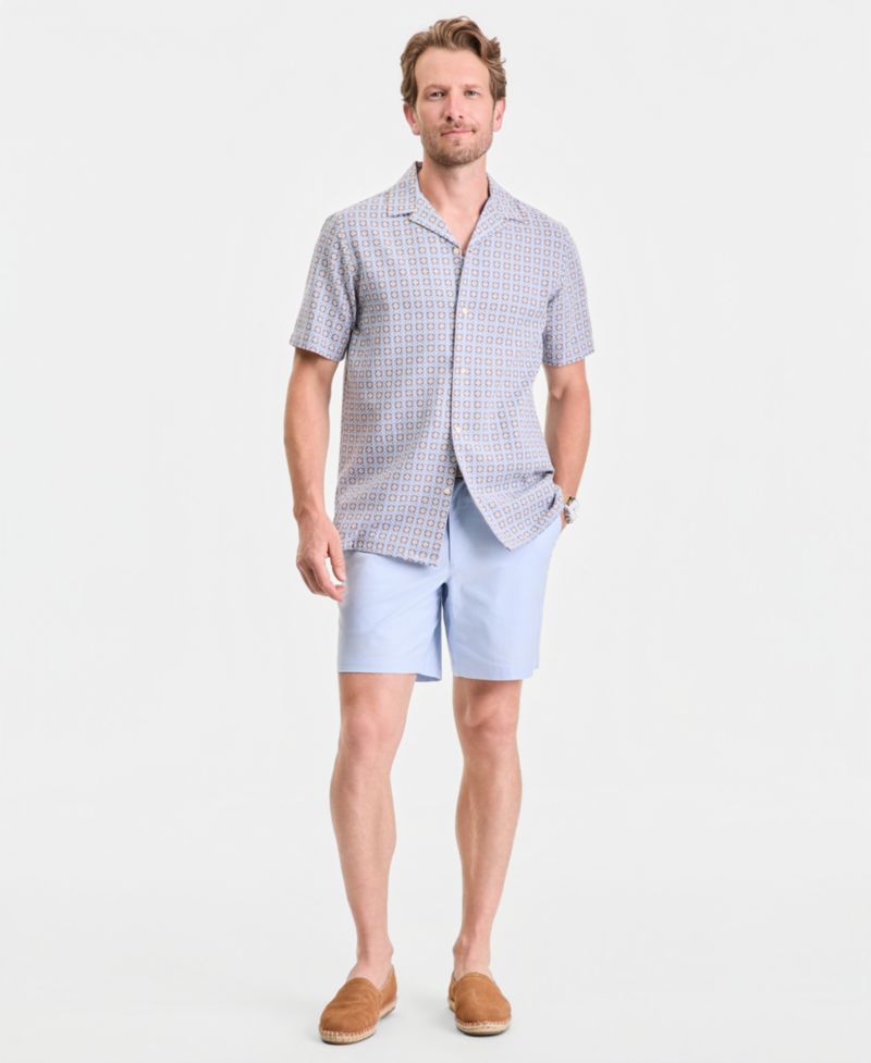 Men's Textured Yard Short-Sleeve Shirt