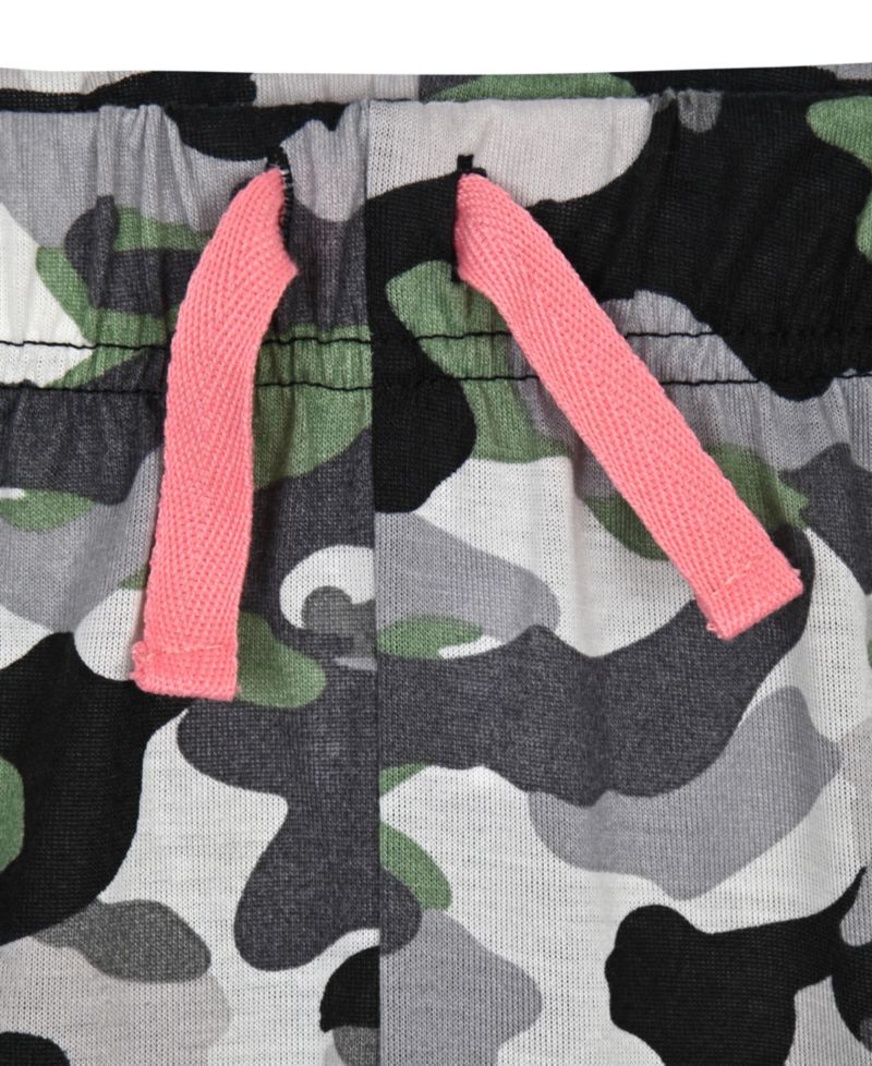 Boys' 6-12 Solid T-Shirt and Camo Shorts, 2-Piece Set