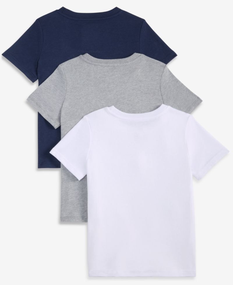 Toddler Boys' 12M-5T Short-Sleeve Solid T-Shirts, 2+1 Free Bonus Pack