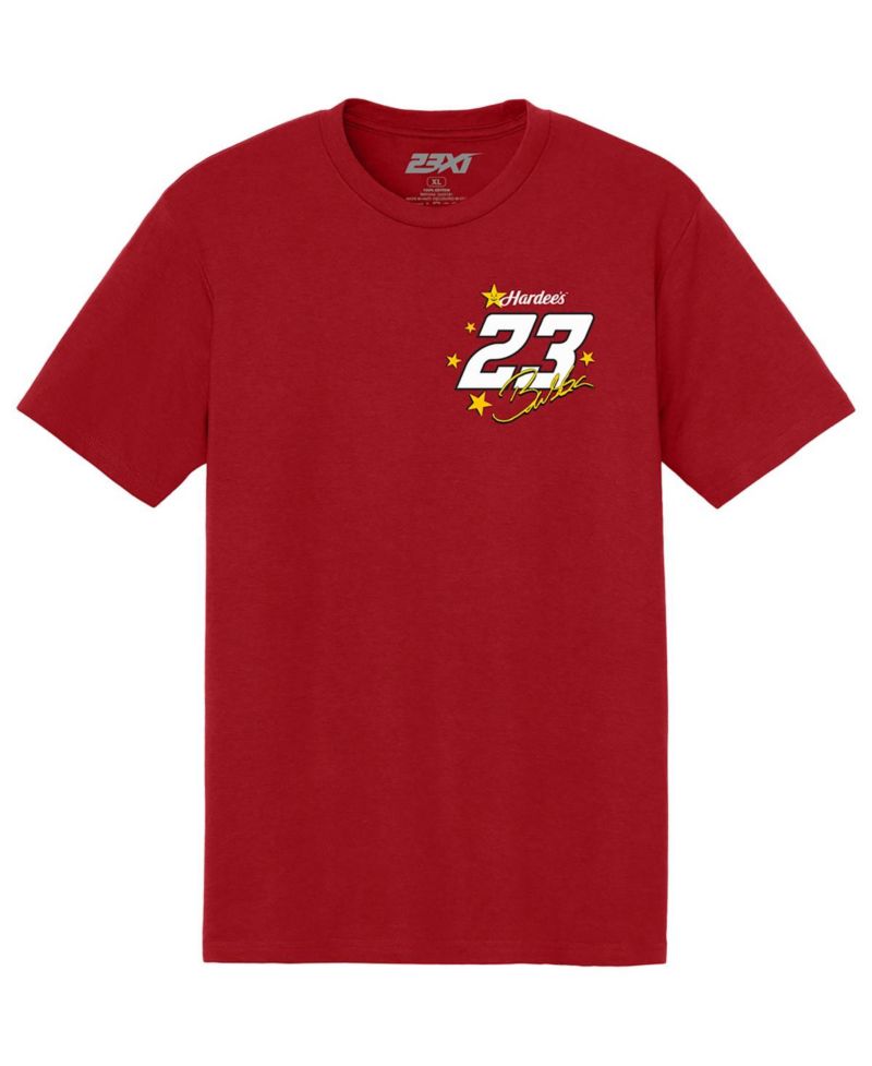 Мужская красная футболка Bubba Wallace 23 от Hardee's