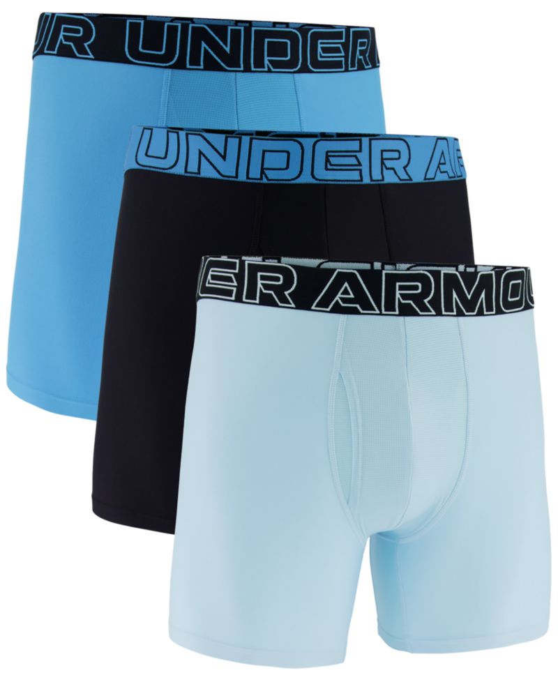 Men's 3-Pack Performance Tech Solid 6" Boxer Briefs