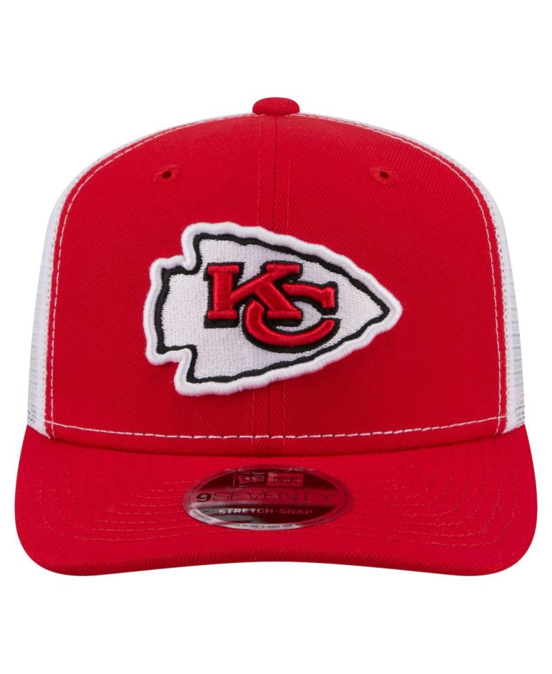 Men's Red Kansas City Chiefs 9SEVENTY Trucker Adjustable Hat