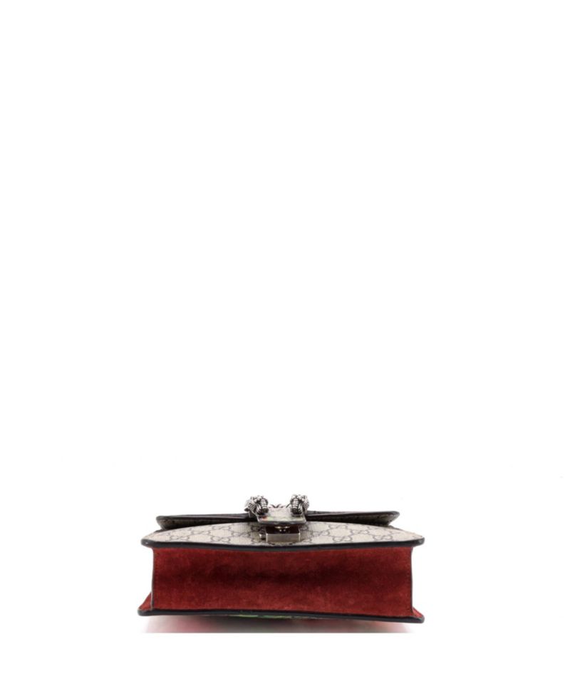 Mini Dionysus Bag Blooms Print GG Coated Canvas