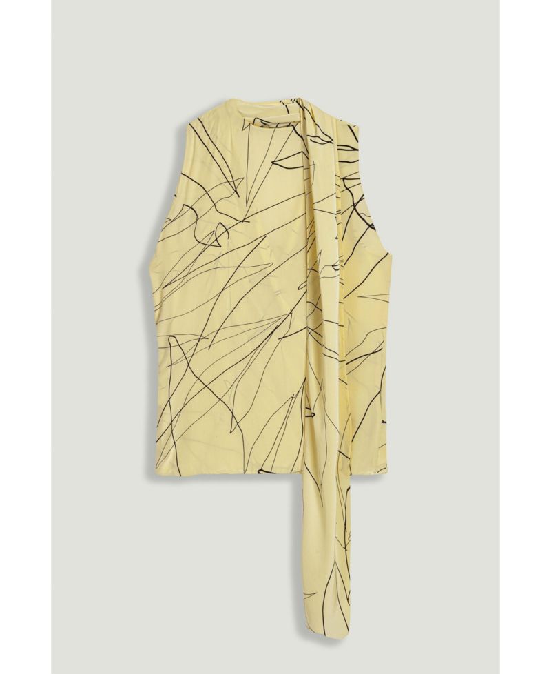 Women's Shawl Detail Blouse