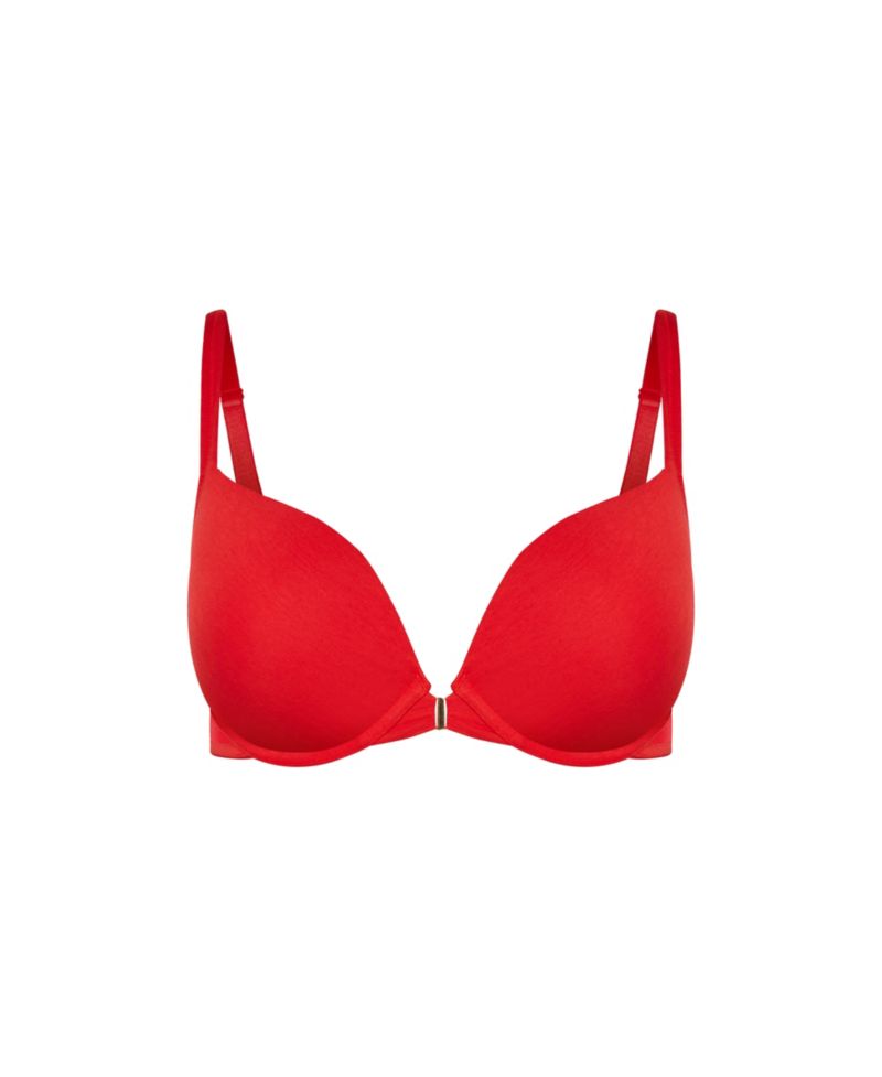 Women's Smooth & Chic Front Close Cotton Push Up Bra