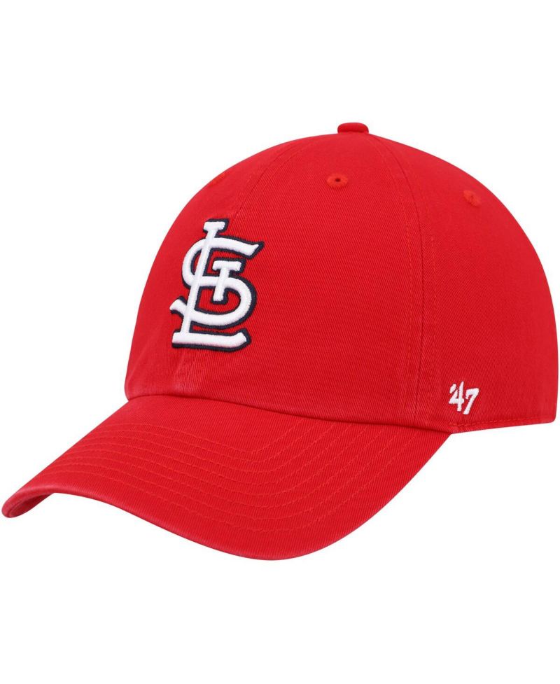 Men's Red St. Louis Cardinals Clean Up Adjustable Hat
