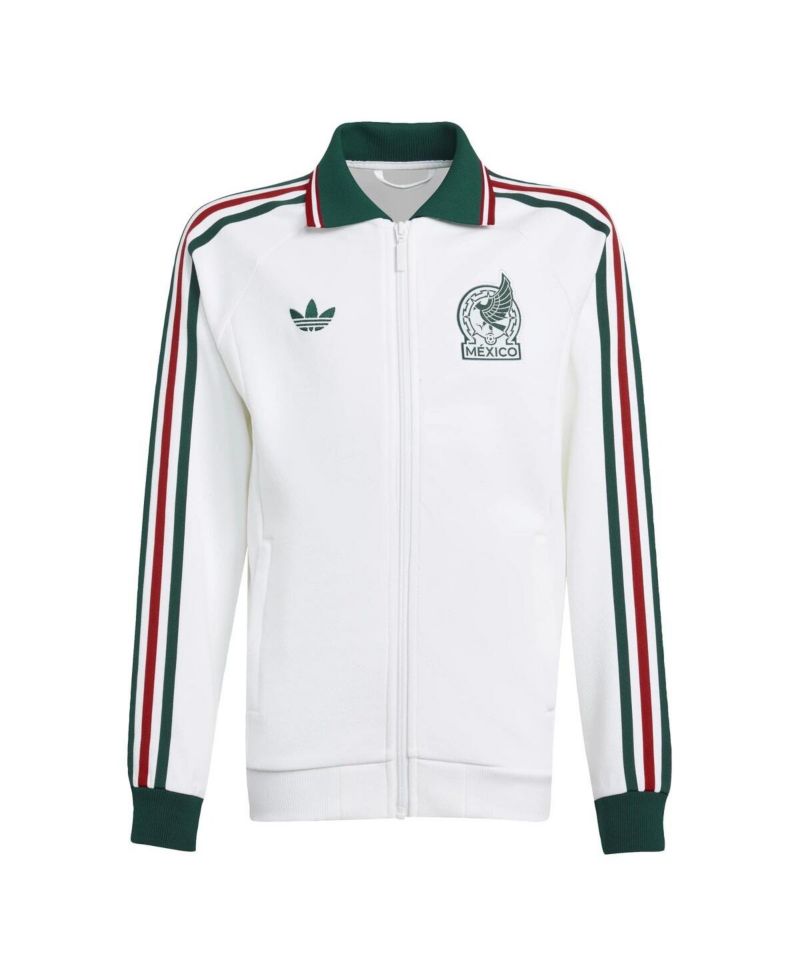 Big Boys and Girls White Mexico National Team Away Full-Zip Anthem Jacket
