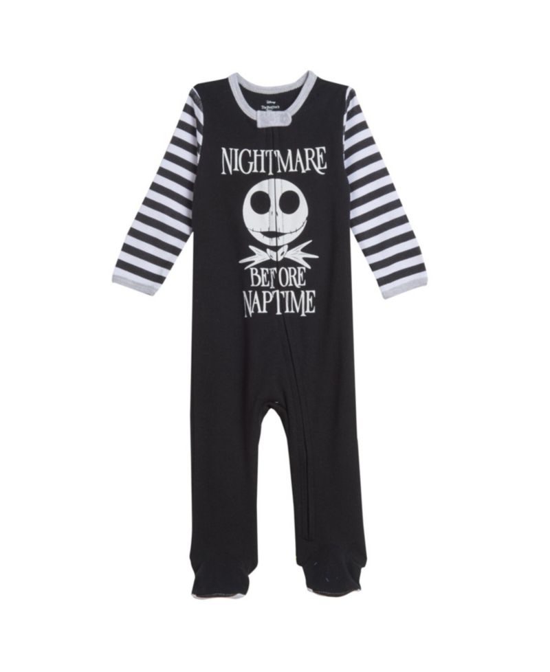 Baby Boys Disney Jack Skellington 2 Pack Footed Coveralls