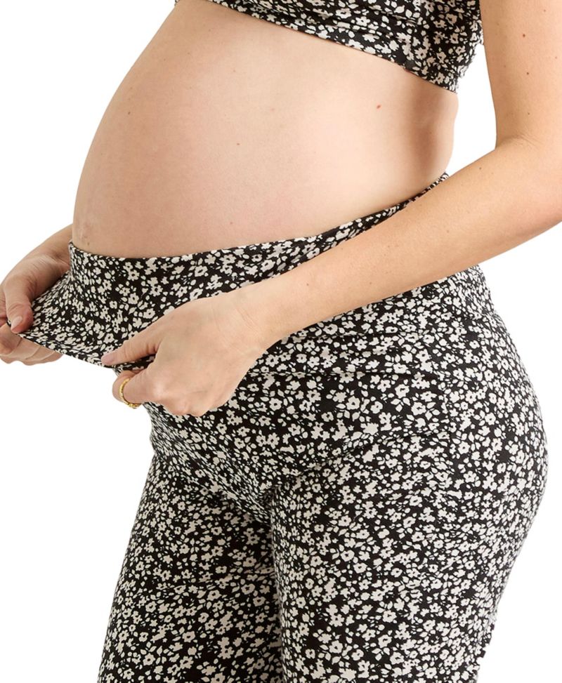 Maternity The Ultimate Over the Bump Crop Flare Legging