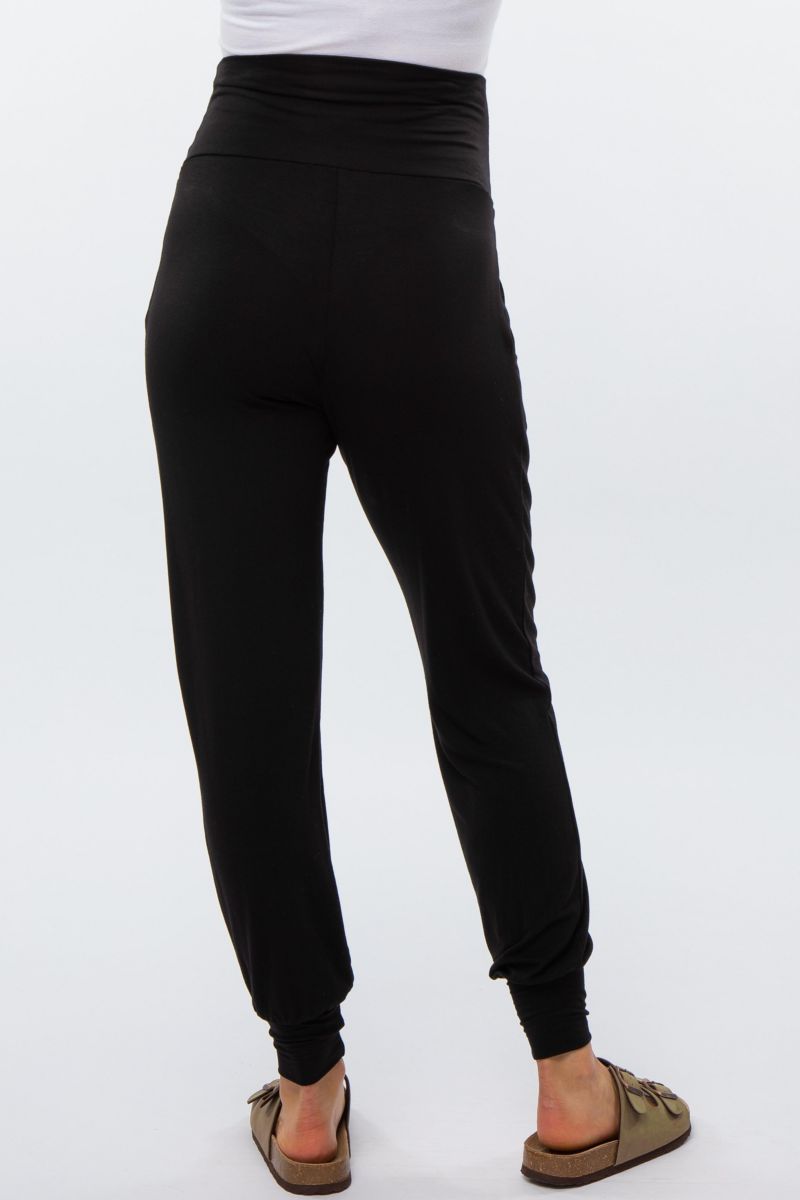 Women's Navy Blue Band Jogger Pants