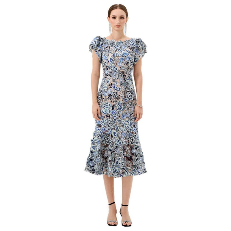 Women's Peri Flutter Sleeve Midi