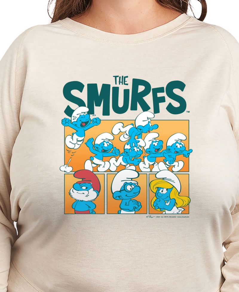 Plus Size The Smurfs Graphic Pullover T-Shirt