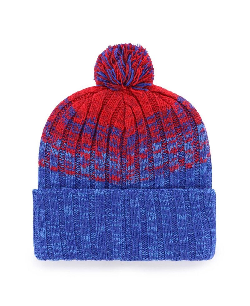 Men's Royal Chicago Cubs Cascade Cuffed with Pom Knit Hat