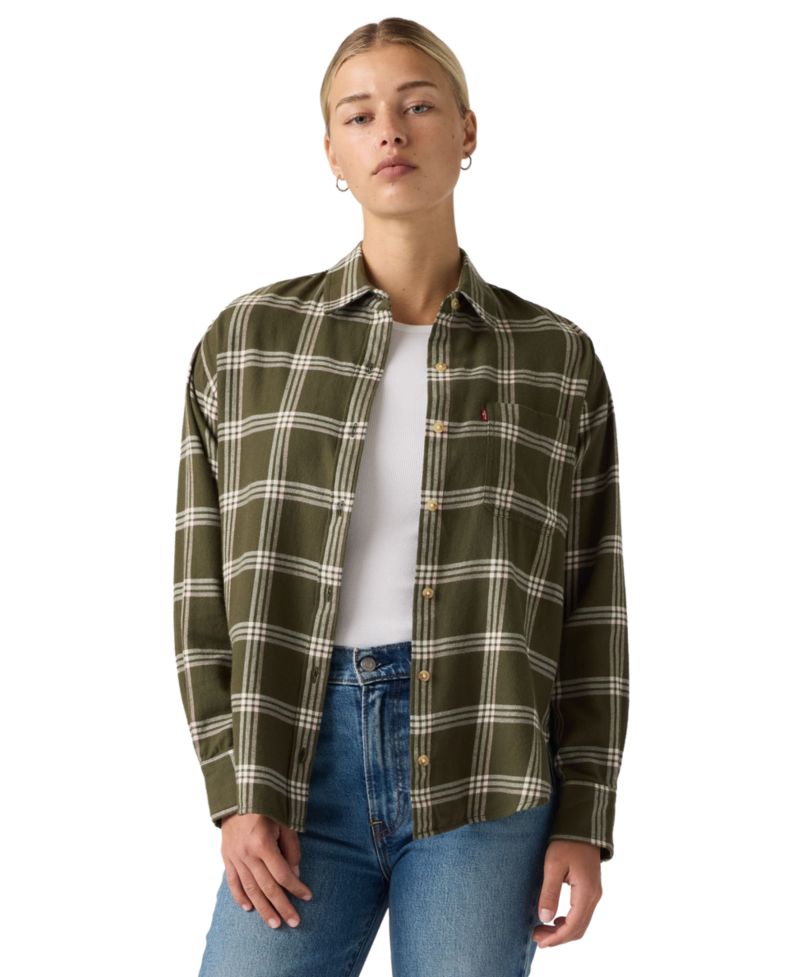 Vilja Windowpane Оливковый Ночной