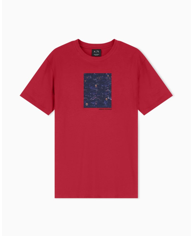 Men's Short Sleeve Floral Box T-Shirt
