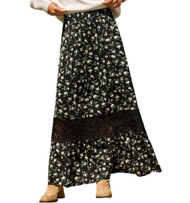 Women's Picked for You Maxi A-Line Lace Skirt
