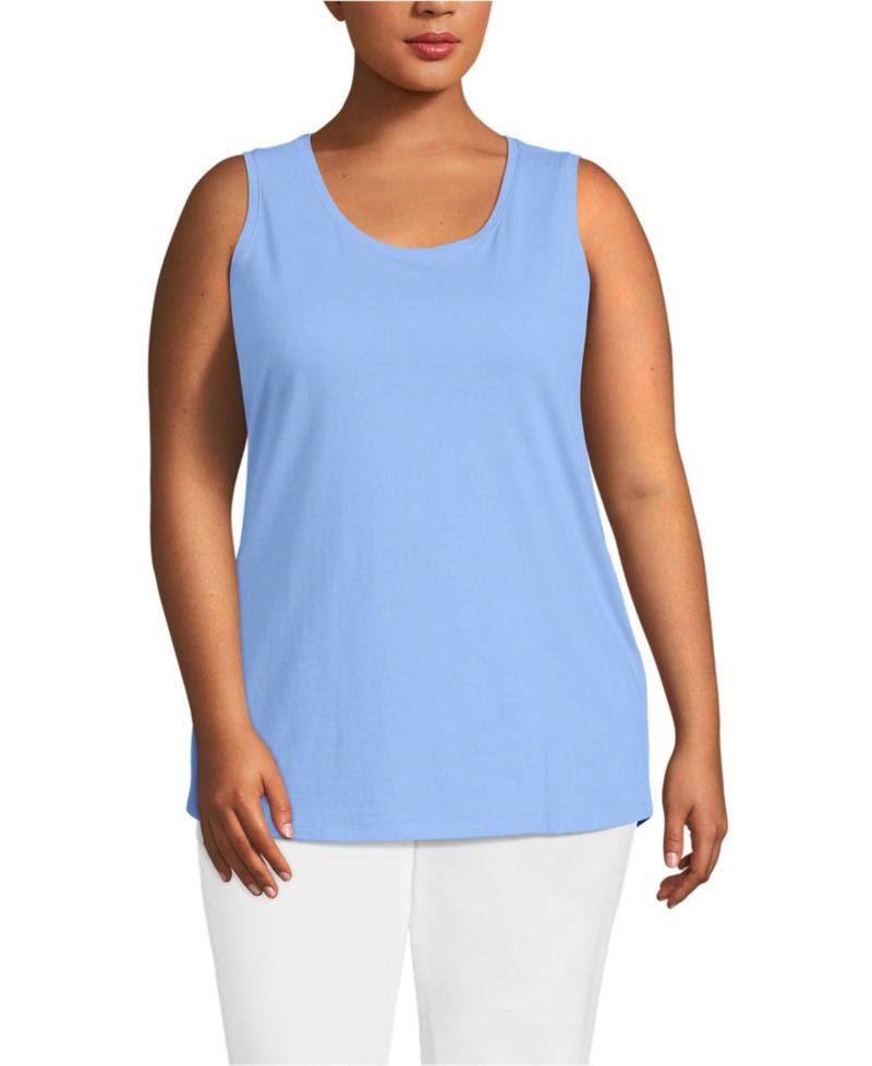Plus Size Supima Cotton Tunic Tank Top