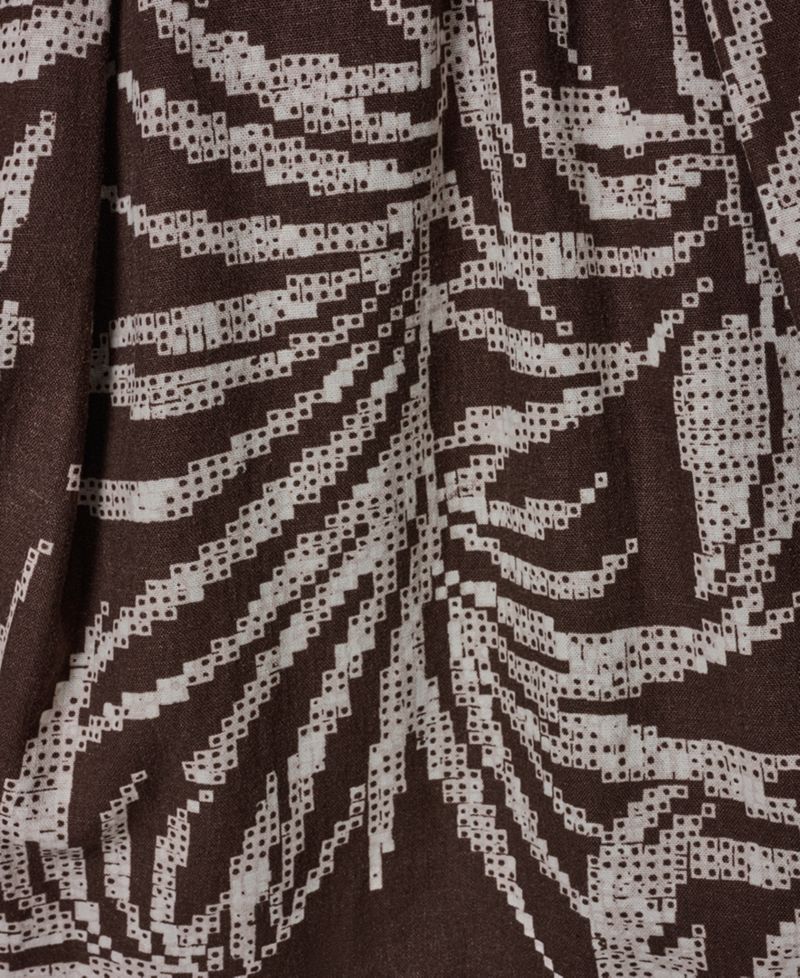 Women's Printed Square Neck Midi Dress