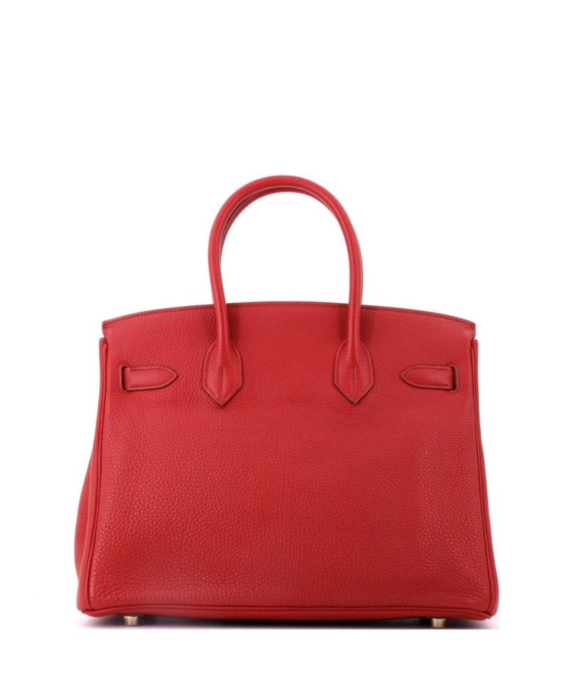 Birkin 30 Handbag Red Togo with Gold Hardware