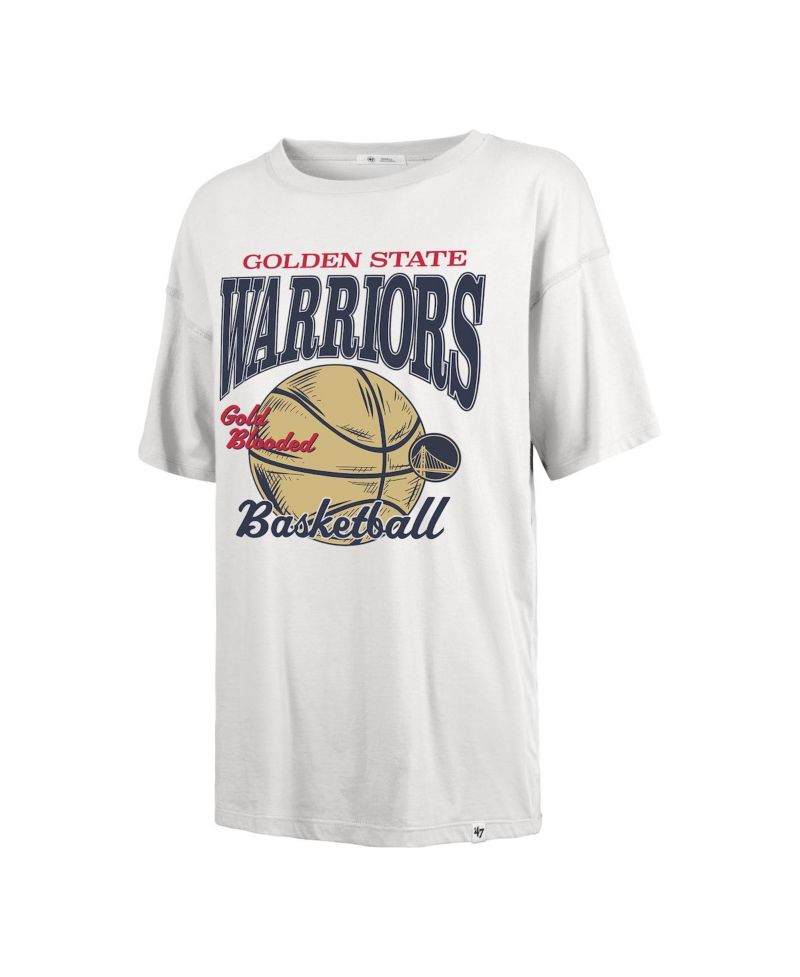 Women's White Golden State Warriors City Edition Down Court Sadie T-Shirt