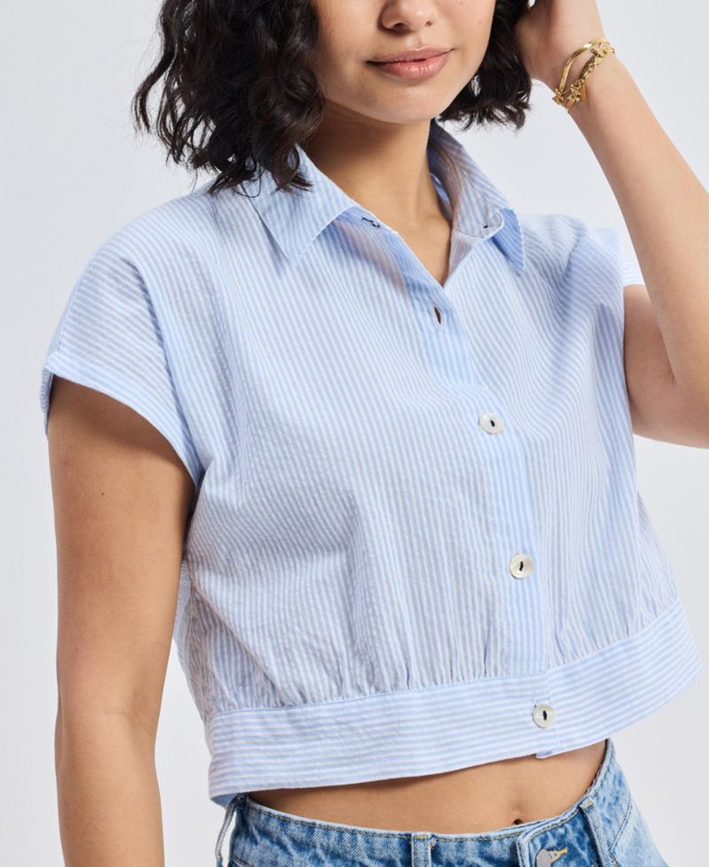 Women's Oversized Crop Shirt