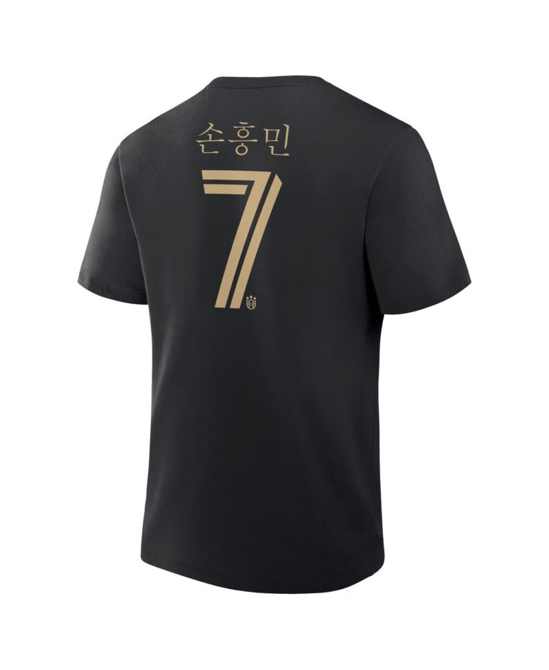 Men's Son Heung-Min Black LAFC Hangul Name & Number T-Shirt
