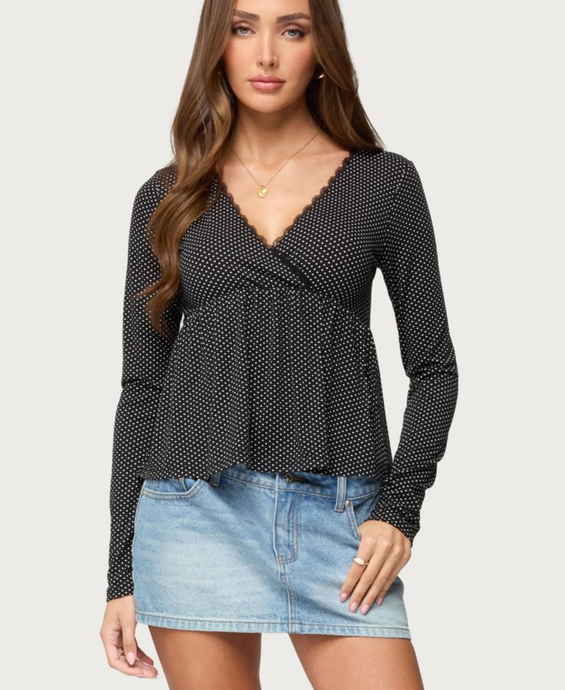 Women's Kenzie Long Sleeve Babydoll Top