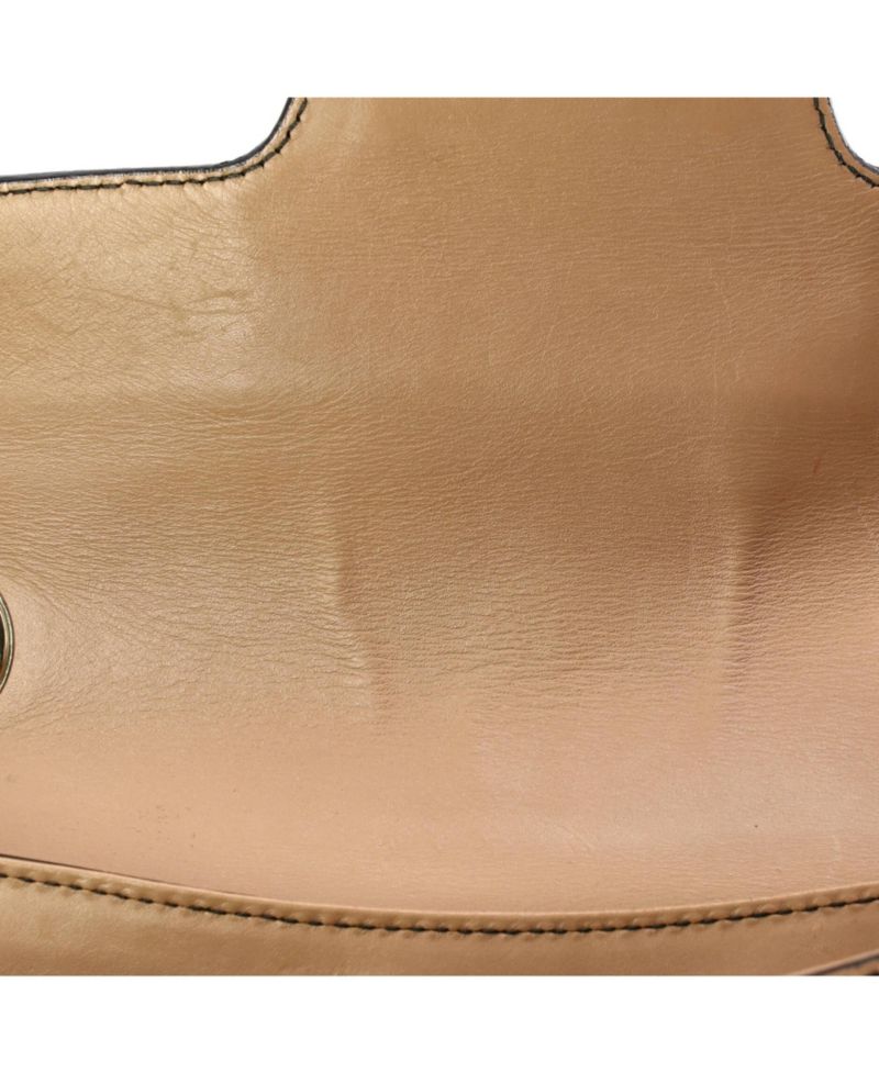 Medium Emily Chain Flap Shoulder Bag GG Canvas and Leather