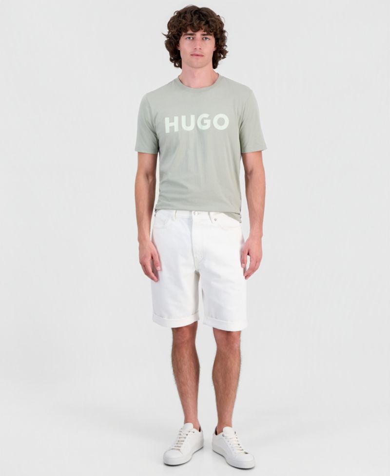 HUGO by Men's Tapered-Fit Jean Shorts