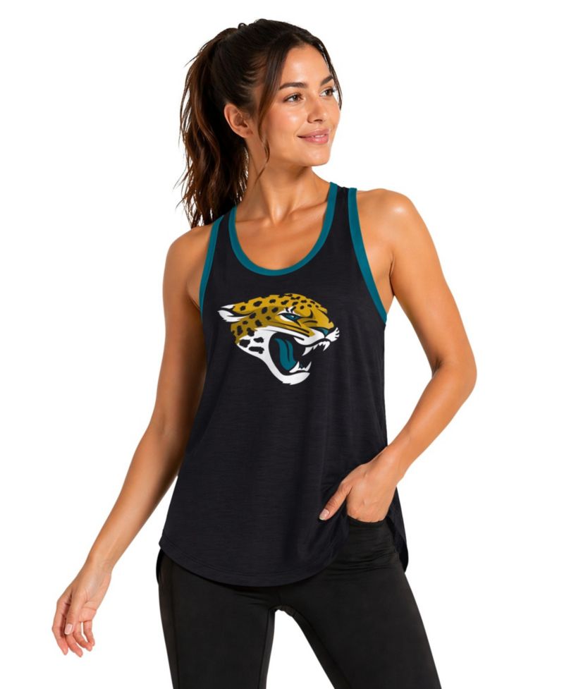 Women's Black Jacksonville Jaguars Tater II Racerback Tank Top