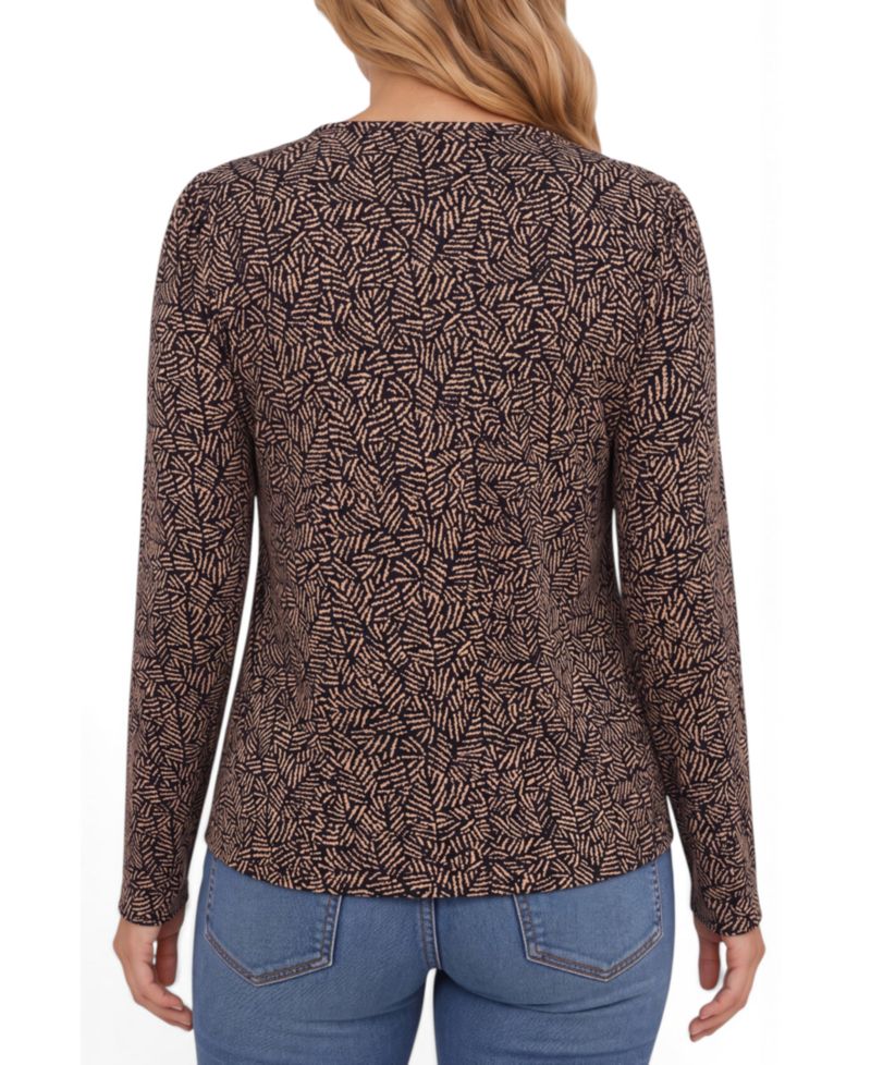 Petite Jewel Neck Long-Sleeve T-Shirt