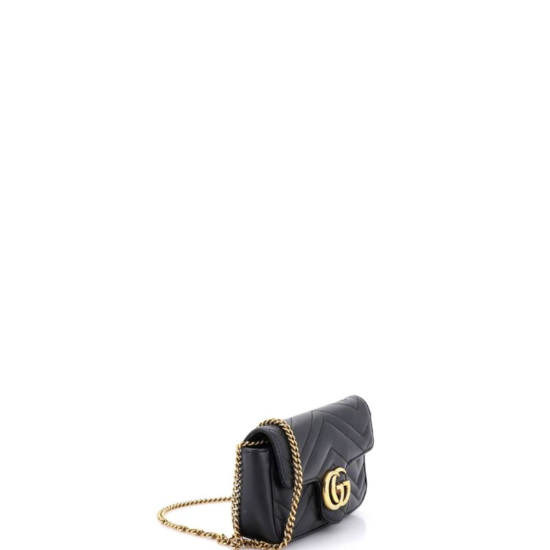Super Mini GG Marmont Flap Bag Matelasse Leather