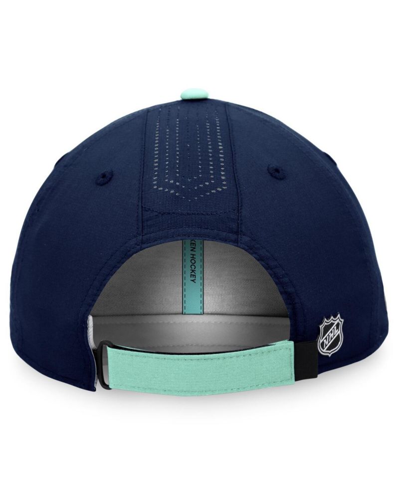 Men's Deep Sea Blue Seattle Kraken Authentic Pro Rink Pinnacle Adjustable Hat