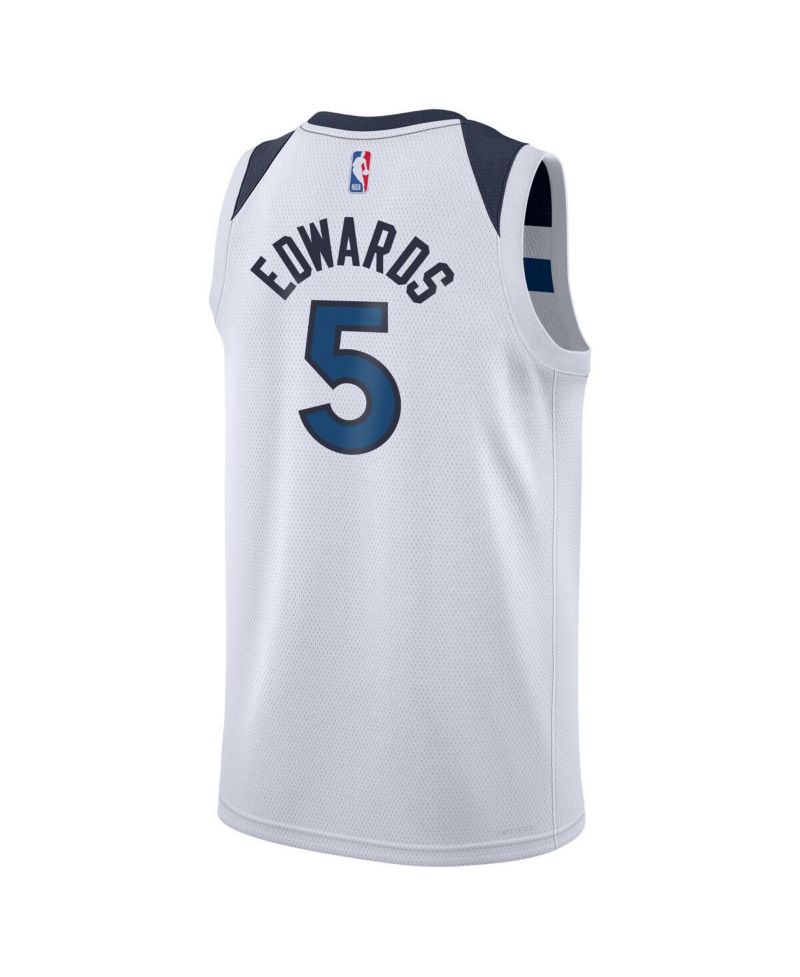 Big Boys and Girls Anthony Edwards White Minnesota Timberwolves Swingman Jersey - Association Edition