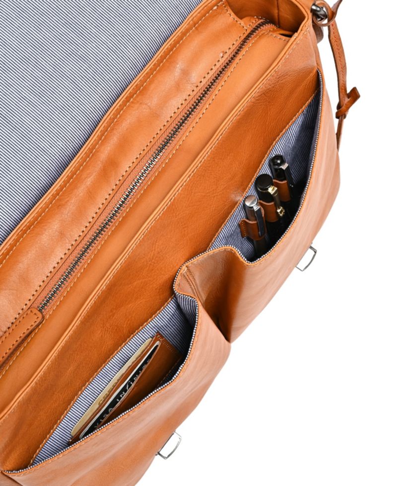 Moonlight Leather Messenger Bag