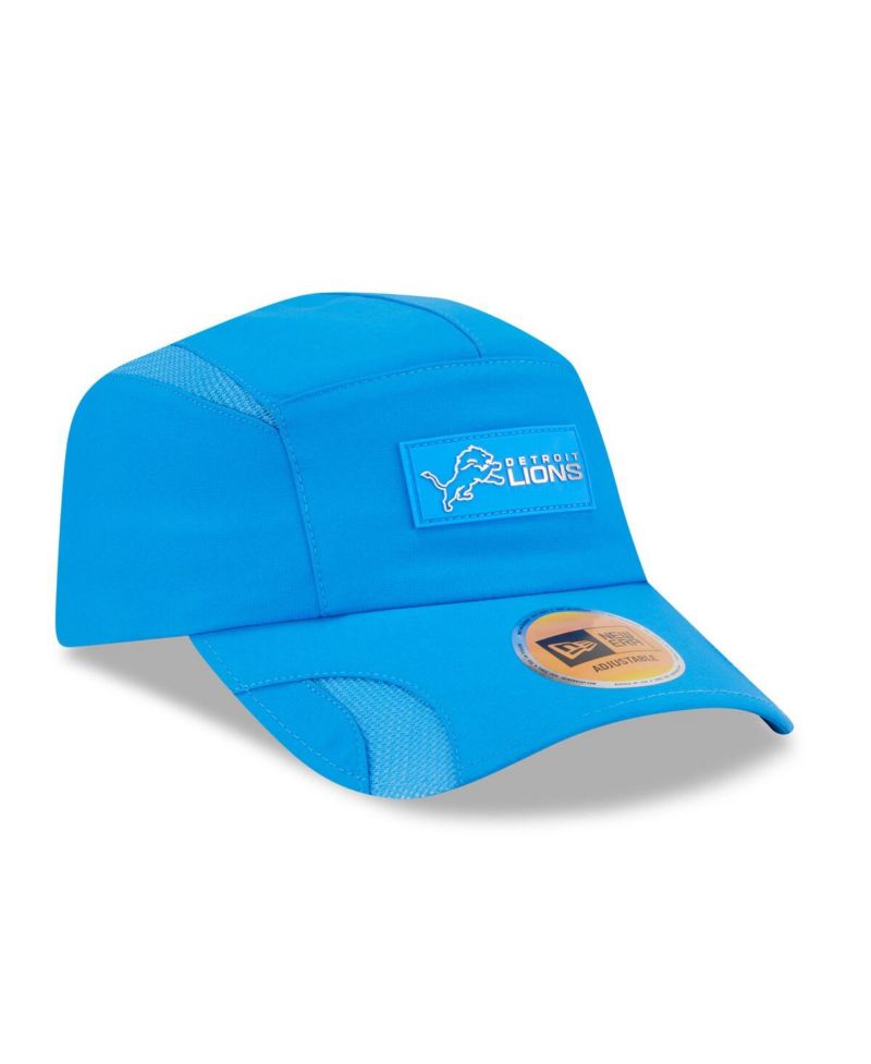 Men's Blue Detroit Lions 2025 Sideline Runner Adjustable Hat