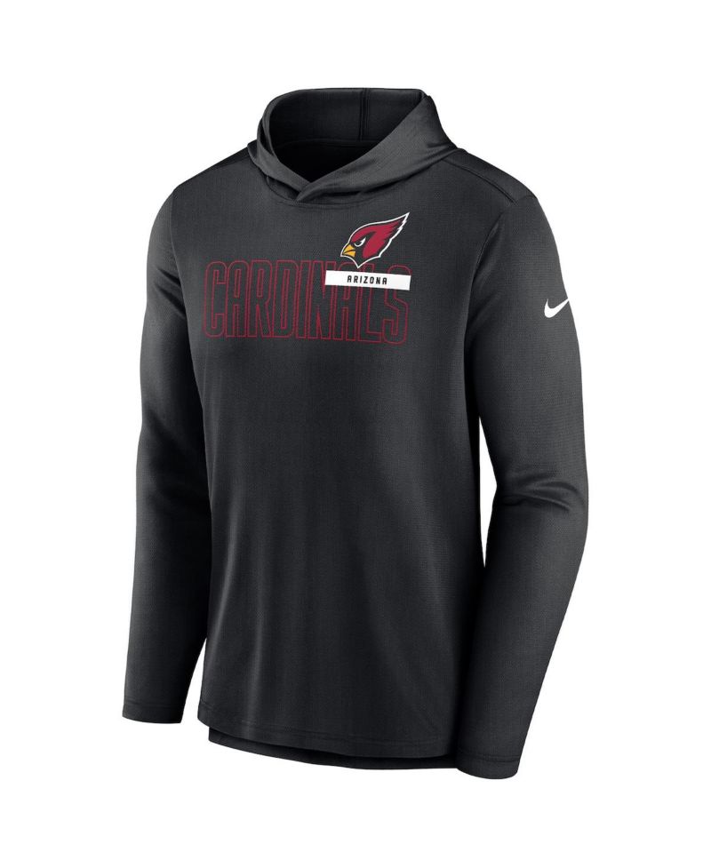 Men's Black Arizona Cardinals Performance Team Pullover Hoodie