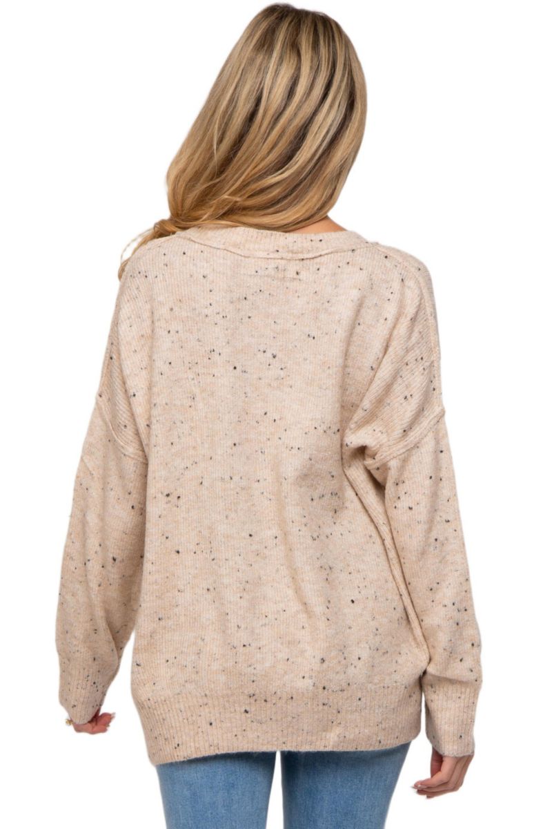 Women's Speckled Knit Sweater