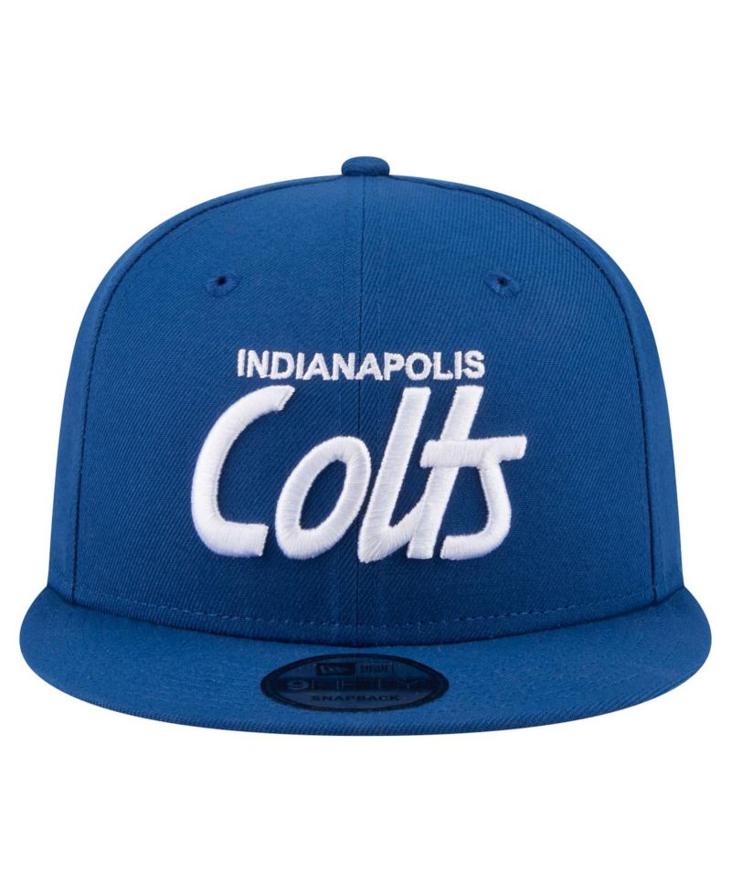 Men's Royal Indianapolis Colts Core Team Script 9FIFTY Snapback Hat