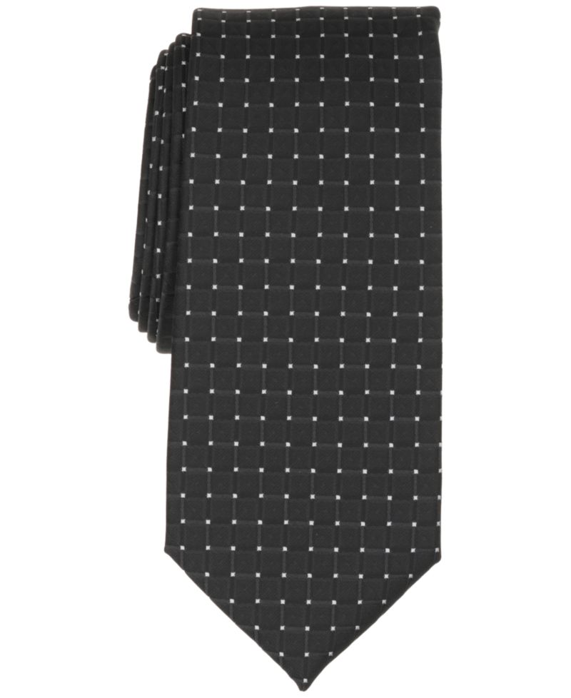 Men's Grid Pattern Tie