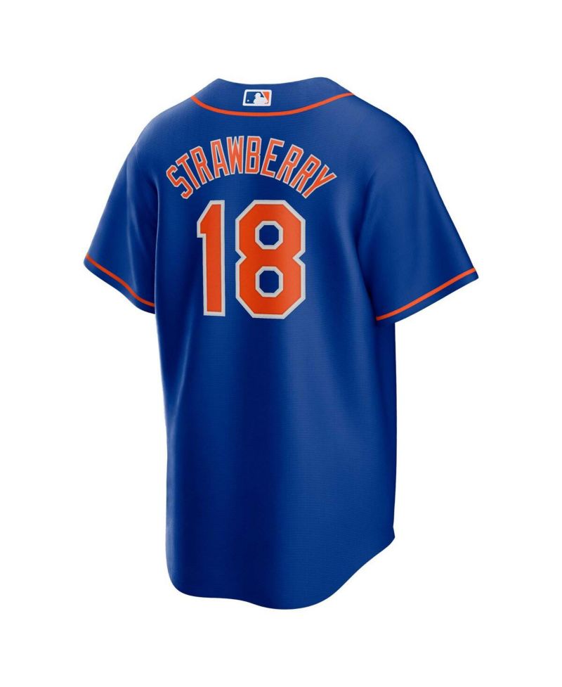 Men's Darryl Strawberry Royal New York Mets Alternate Replica Player Jersey