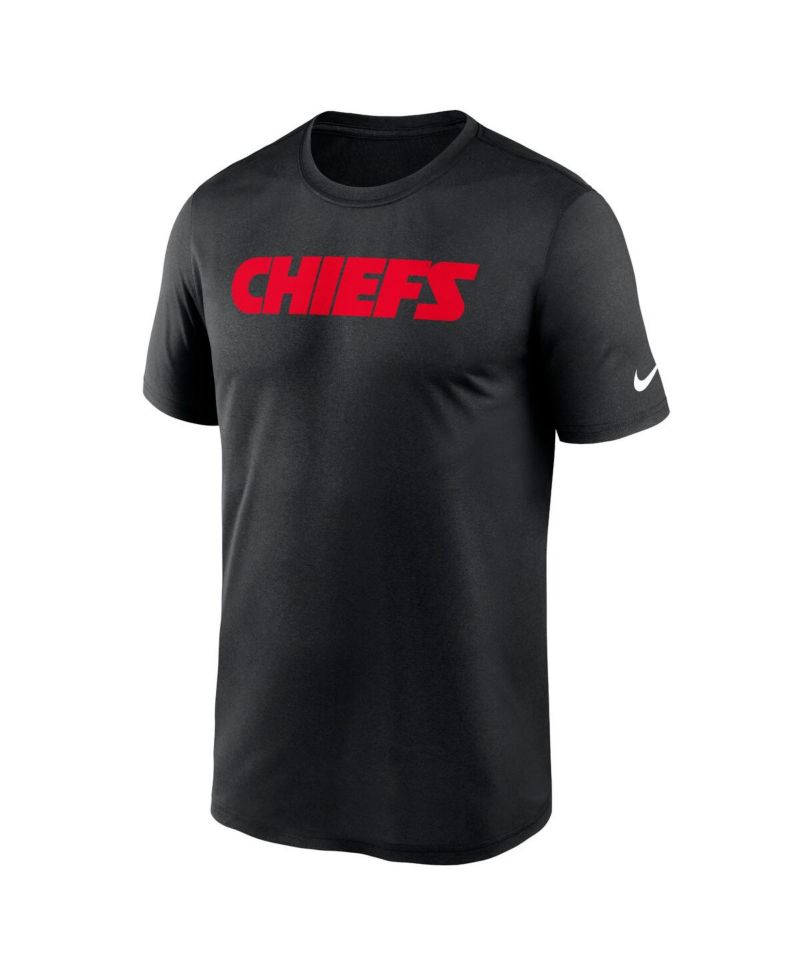 Men's Black Kansas City Chiefs Primetime Legend Wordmark Performance T-Shirt