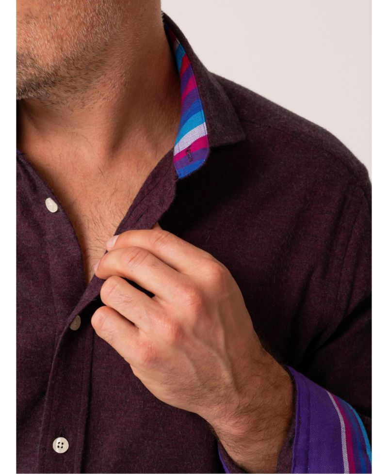 Men's Cotton Cashmere Long Sleeve Shirt