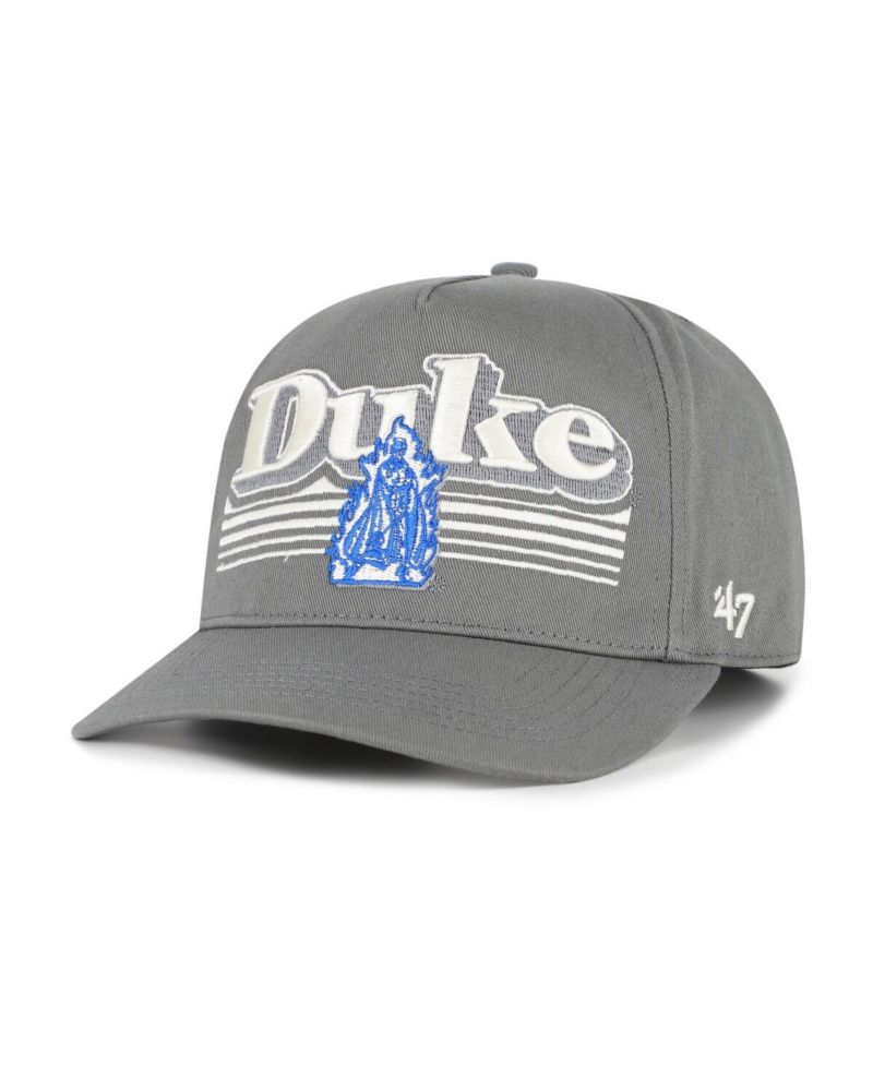 Men's Gray Duke Blue Devils Script Fade Hitch Adjustable Hat