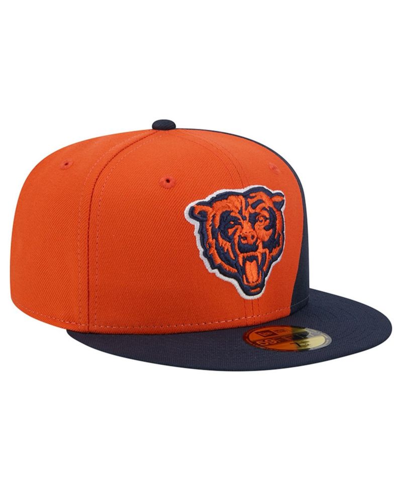 Men's Orange/Navy Chicago Bears Shock 59FIFTY Fitted Hat
